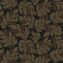 76911324 Lontara Noir/Doré Tressora Wallpaper by Casamance