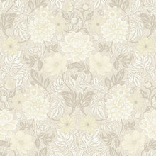 7691 Dahlia Garden Light Beige and White Falsterbo III Wallpaper by Boråstapeter