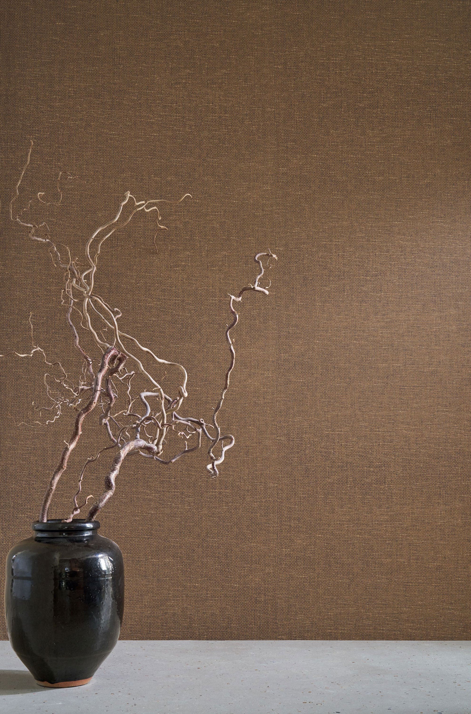 76922446 Vannora Tabac Tressora Wallpaper by Casamance