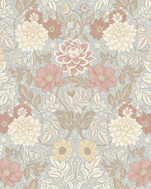 Dahlia Garden Multicoloured Falsterbo III Wallpaper by Boråstapeter