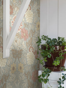 Dahlia Garden Multicoloured Falsterbo III Wallpaper by Boråstapeter