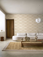 76932854 Matjara Sable/Nacré Tressora Wallpaper by Casamance
