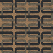 76933160 Matjara Noir/Doré Tressora Wallpaper by Casamance