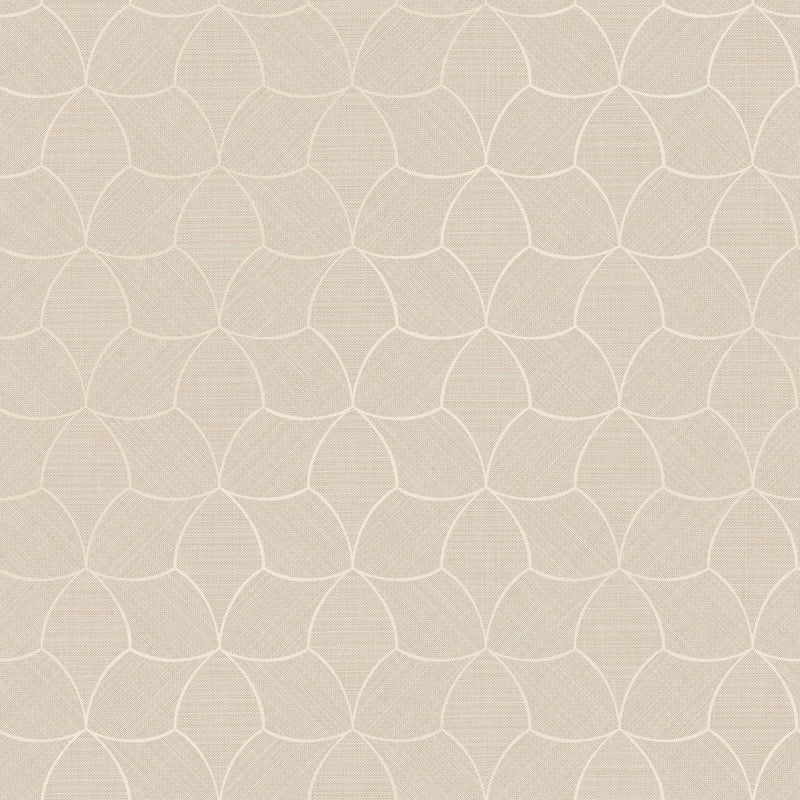 76943262 Tressana Sable/Nacré Tressora Wallpaper by Casamance