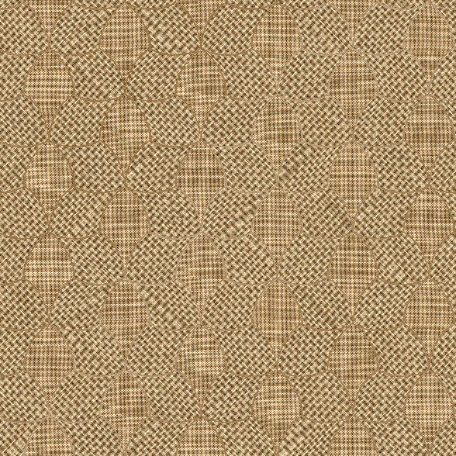 76943466 Tressana Camel/Doré Tressora Wallpaper by Casamance