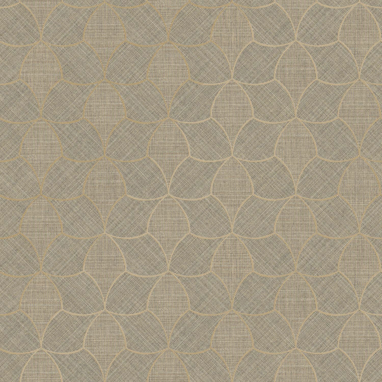 76943568 Tressana Sépia/Doré Tressora Wallpaper by Casamance
