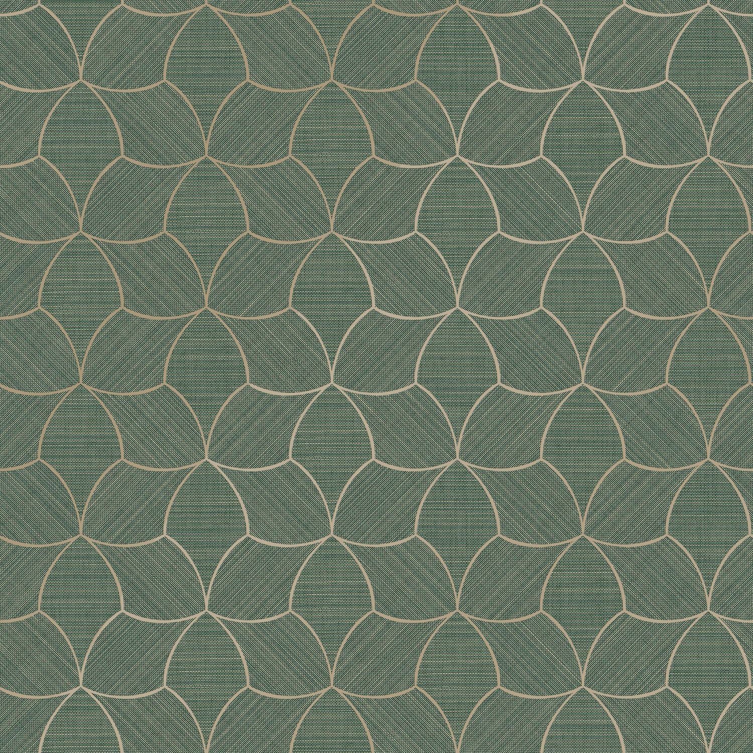 76943670 Tressana Céladon/Doré Tressora Wallpaper by Casamance