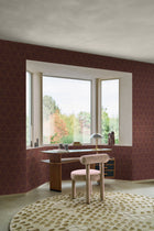 76943976 Tressana Pourpre/Cuivré Tressora Wallpaper by Casamance