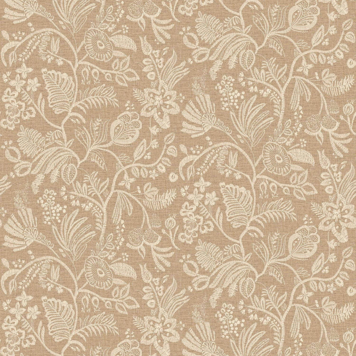 76960304 Pastel Beige Broderies Wallpaper by Casamance