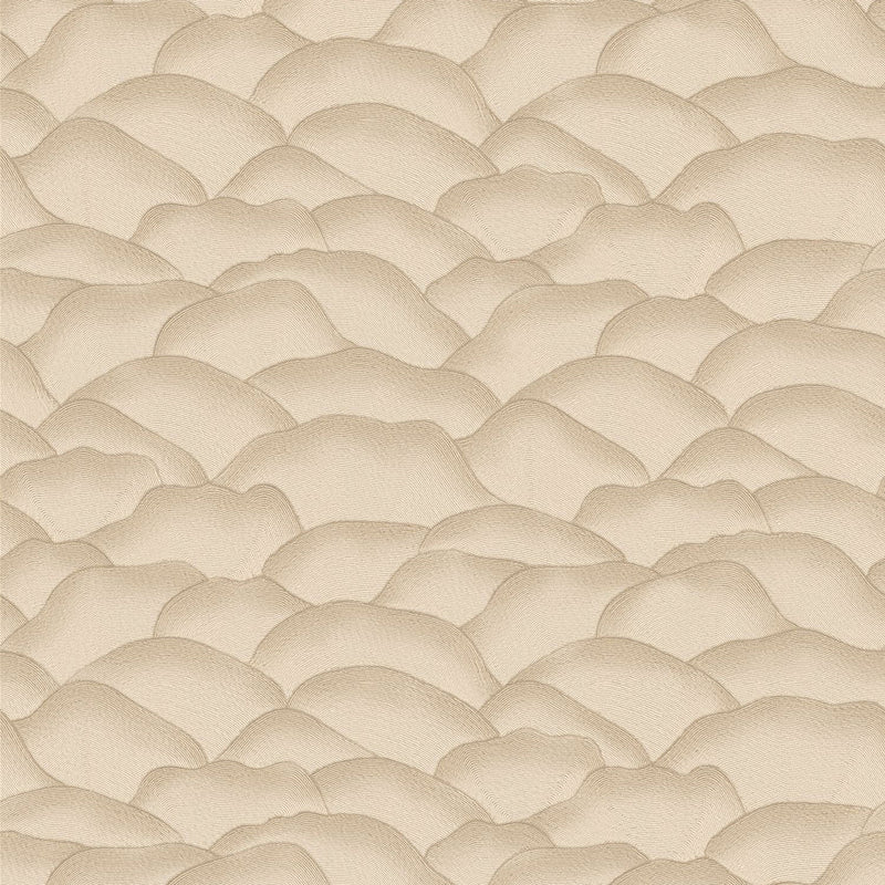 76971324 Ondula Sable Broderies Wallpaper by Casamance