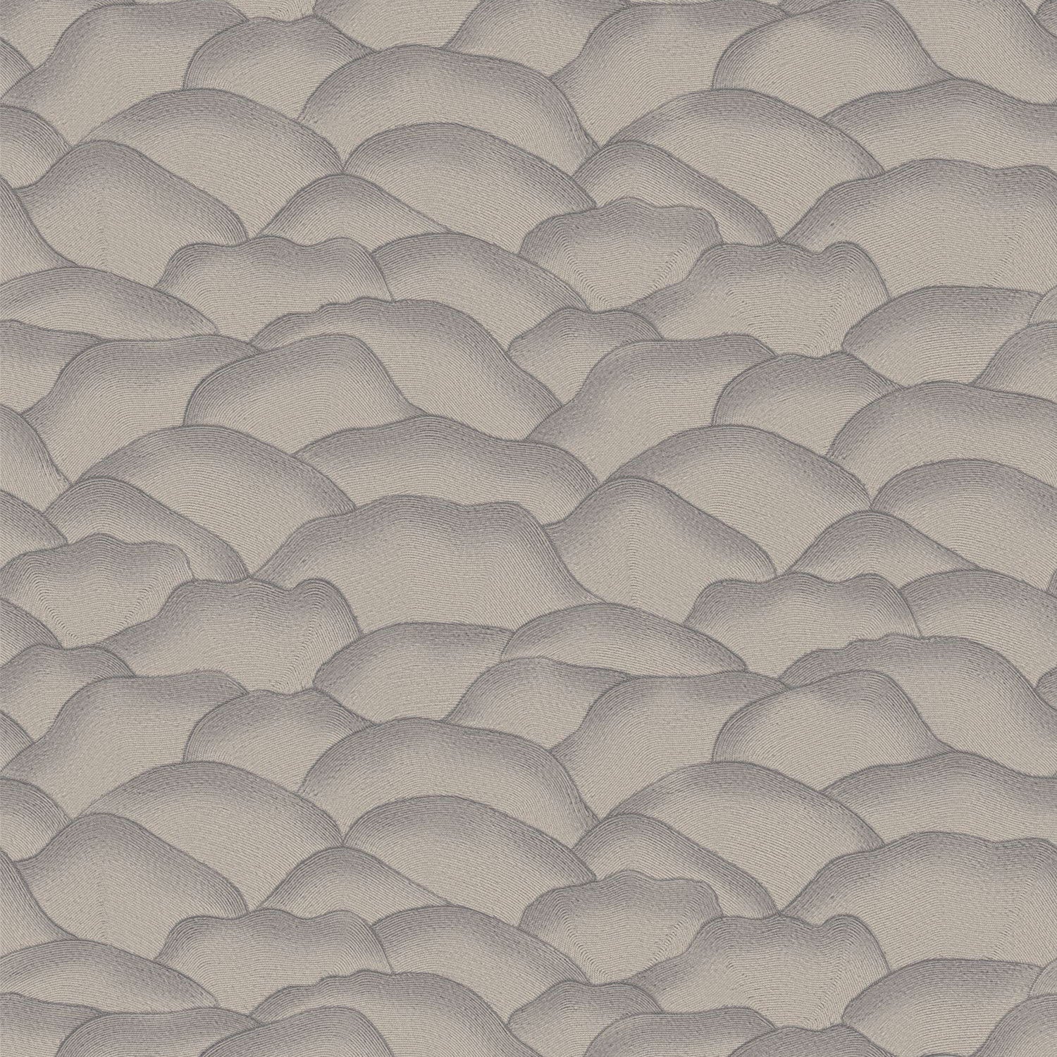76971528 Ondula Pierre Bleue Broderies Wallpaper by Casamance