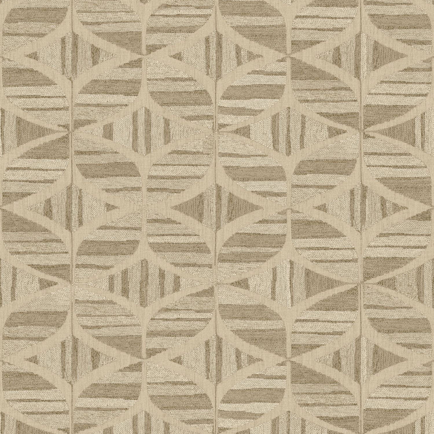 76982344 Filandra Lin/Kaki Broderies Wallpaper by Casamance