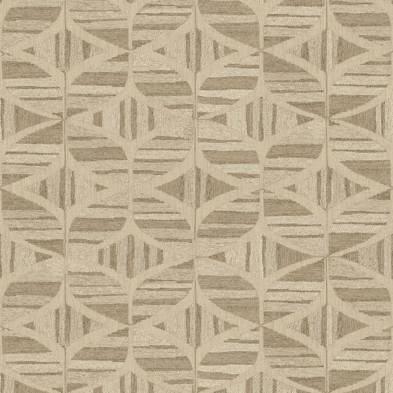 76982344 Filandra Lin/Kaki Broderies Wallpaper by Casamance