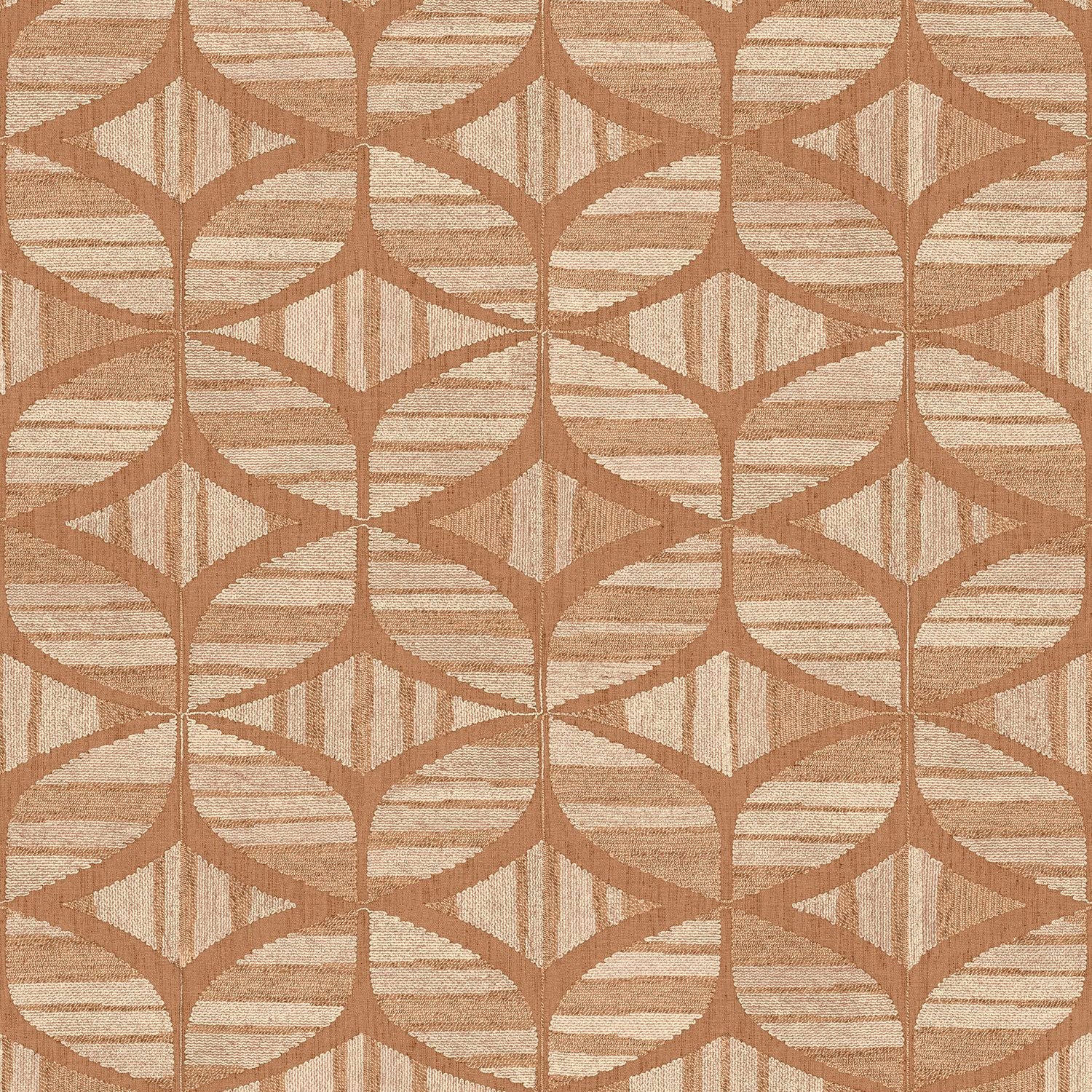 76982650 Filandra Terre De Sienne Broderies Wallpaper by Casamance