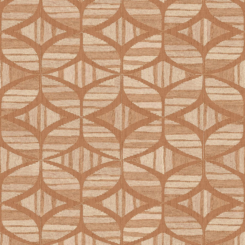 76982650 Filandra Terre De Sienne Broderies Wallpaper by Casamance
