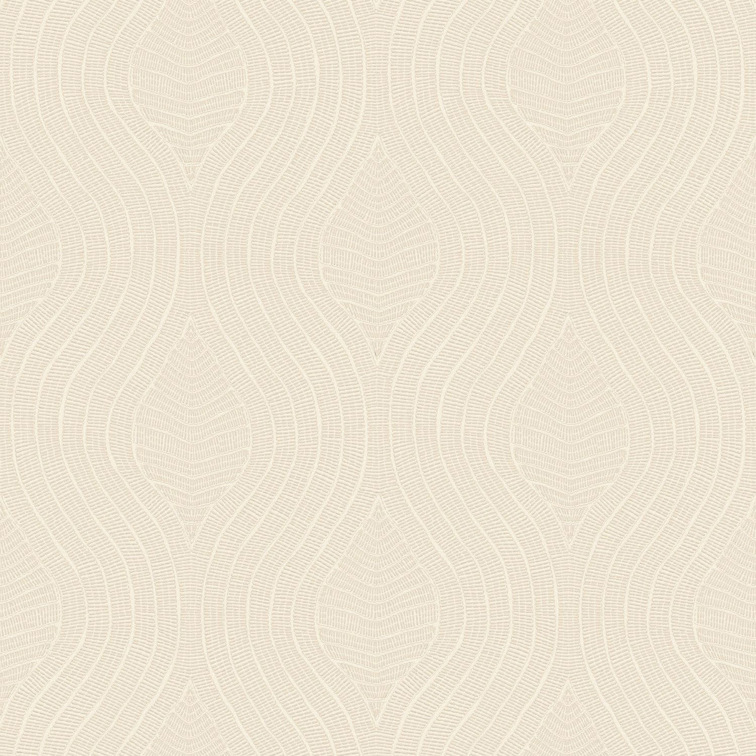 76992956 Brodelia Ivoire Broderies Wallpaper by Casamance