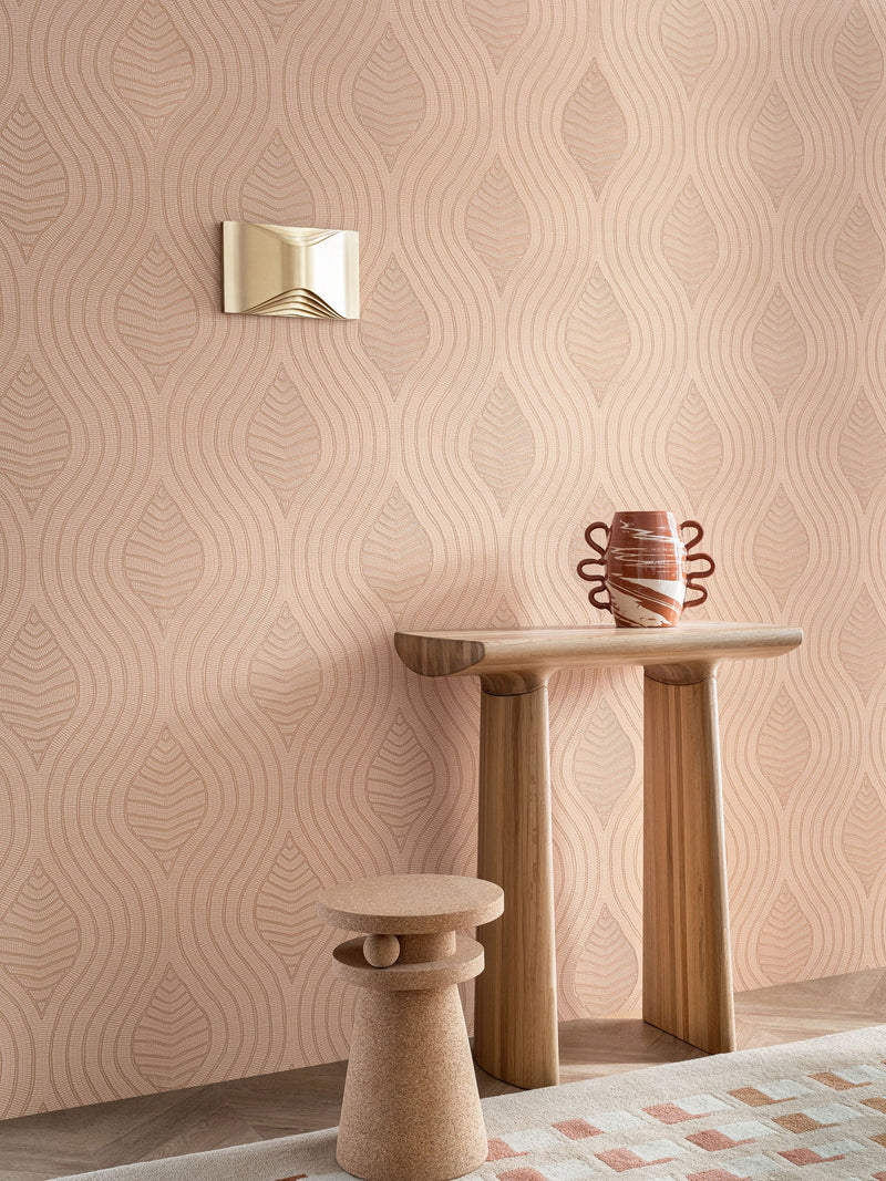 76993262 Brodelia Nude Broderies Wallpaper by Casamance