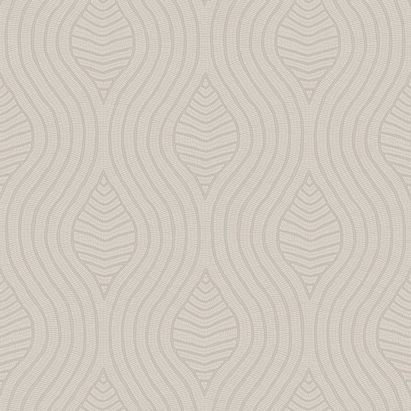 76993466 Brodelia Grège Broderies Wallpaper by Casamance
