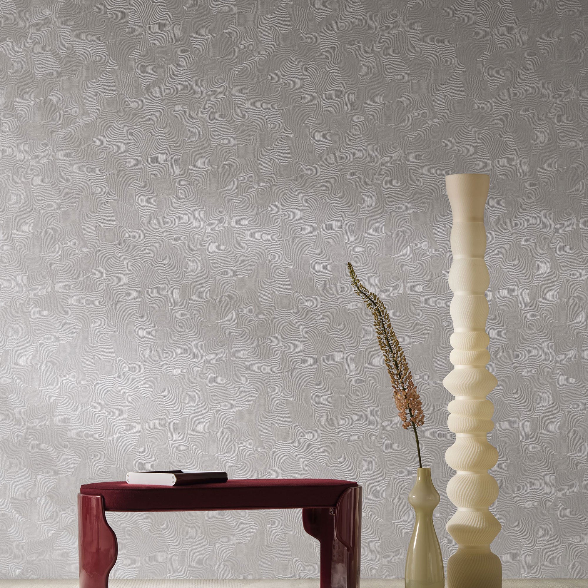 77001834 Gemmae Argent Wallpaper by Casamance