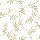 7761 Floral Tree White and Green Adorn Wallpaper by Boråstapeter