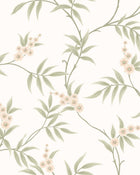 7761 Floral Tree White and Green Adorn Wallpaper by Boråstapeter