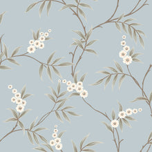 7762 Floral Tree Light Blue and Green Adorn Wallpaper by Boråstapeter