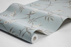 7762 Floral Tree Light Blue and Green Adorn Wallpaper by Boråstapeter