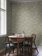 7763 Floral Tree Light Green and White Adorn Wallpaper by Boråstapeter