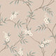 Floral Tree Light Pink and Green Adorn Wallpaper by Boråstapeter
