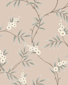 7764 Floral Tree Light Pink and Green Adorn Wallpaper by Boråstapeter