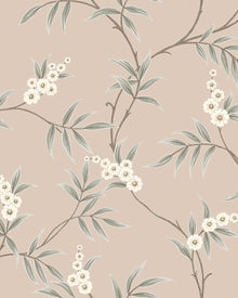 7764 Floral Tree Light Pink and Green Adorn Wallpaper by Boråstapeter