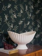 7765 Floral Tree Black and Green Adorn Wallpaper by Boråstapeter