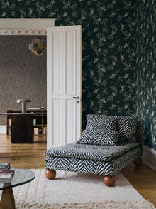7765 Floral Tree Black and Green Adorn Wallpaper by Boråstapeter