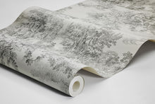 7766 Toile de Jouy Black and Beige Adorn Wallpaper by Boråstapeter