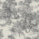 Toile de Jouy Black and Beige Adorn Wallpaper by Boråstapeter
