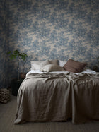7767 Toile de Jouy Light Blue and Beige Adorn Wallpaper by Boråstapeter