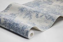 7767 Toile de Jouy Light Blue and Beige Adorn Wallpaper by Boråstapeter