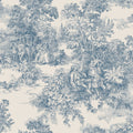 Toile de Jouy Light Blue and Beige Adorn Wallpaper by Boråstapeter
