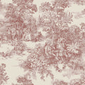 Toile de Jouy Light Red and Beige Adorn Wallpaper by Boråstapeter
