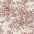 7768 Toile de Jouy Light Red and Beige Adorn Wallpaper by Boråstapeter