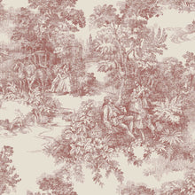 7768 Toile de Jouy Light Red and Beige Adorn Wallpaper by Boråstapeter