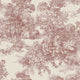 Toile de Jouy Light Red and Beige Adorn Wallpaper by Boråstapeter