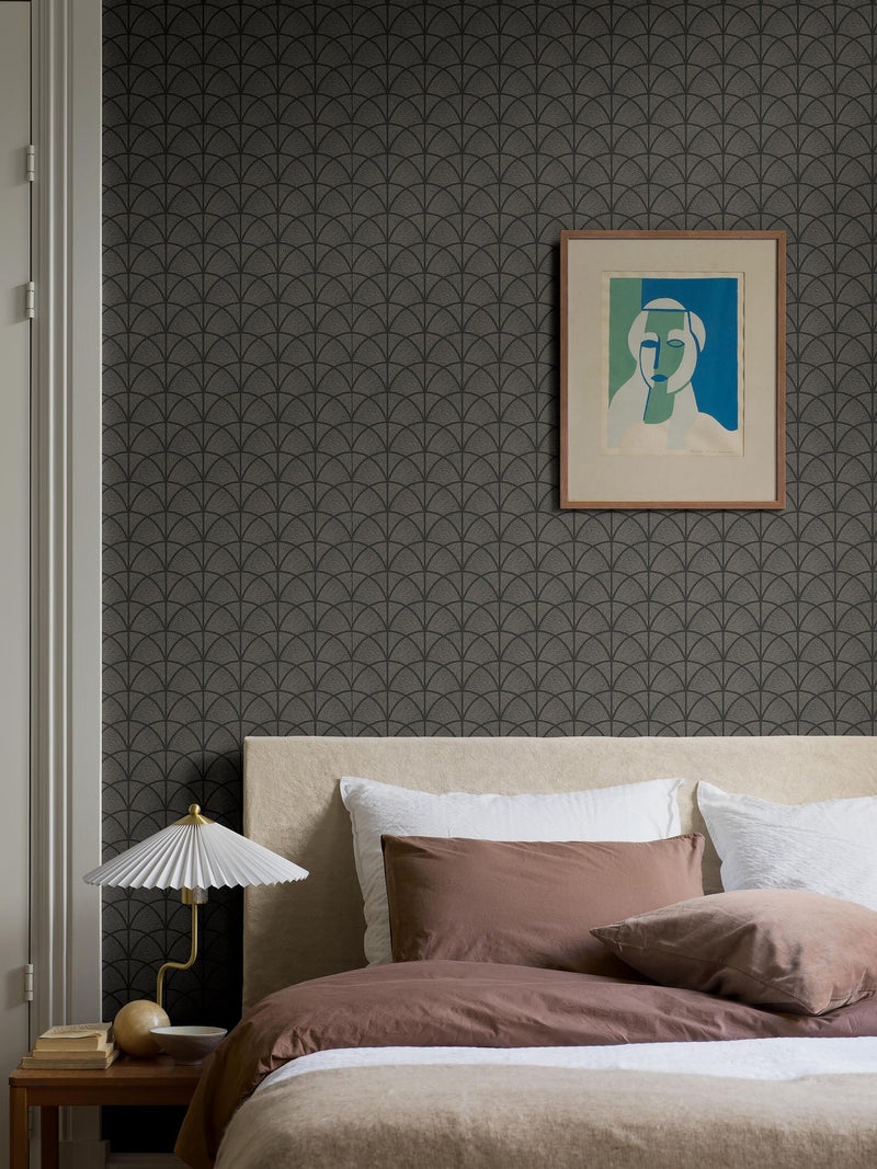 7770 Deco Arch Black Adorn Wallpaper by Boråstapeter