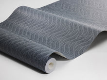 7773 Little Fern Dark Blue Adorn Wallpaper by Boråstapeter