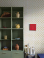 7774 Little Oak Light Yellow and White Adorn Wallpaper by Boråstapeter