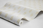 7774 Little Oak Light Yellow and White Adorn Wallpaper by Boråstapeter