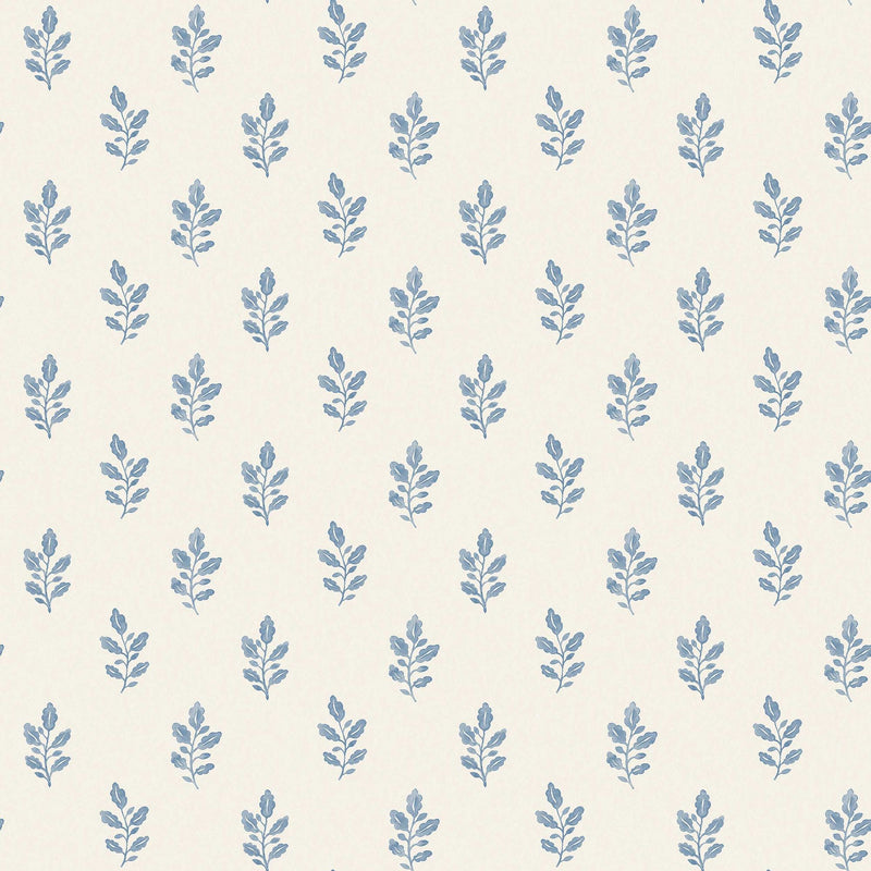 7775 Little Oak Light Blue and Beige Adorn Wallpaper by Boråstapeter