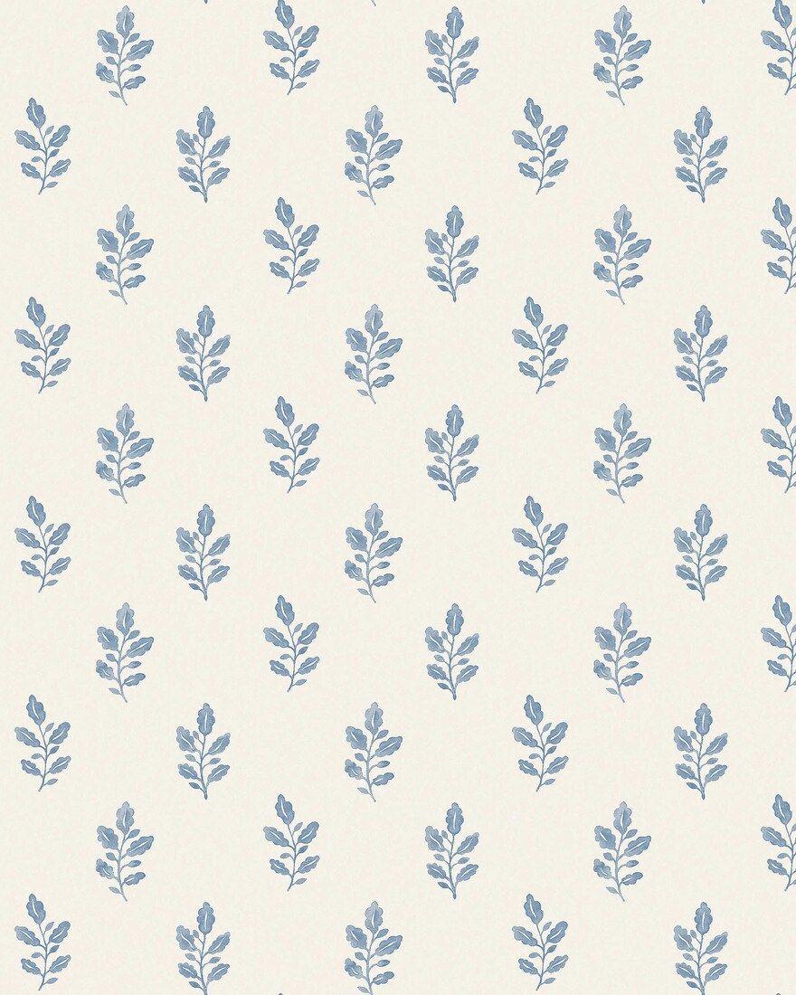 7775 Little Oak Light Blue and Beige Adorn Wallpaper by Boråstapeter