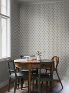 7775 Little Oak Light Blue and Beige Adorn Wallpaper by Boråstapeter