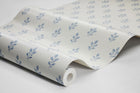 7775 Little Oak Light Blue and Beige Adorn Wallpaper by Boråstapeter
